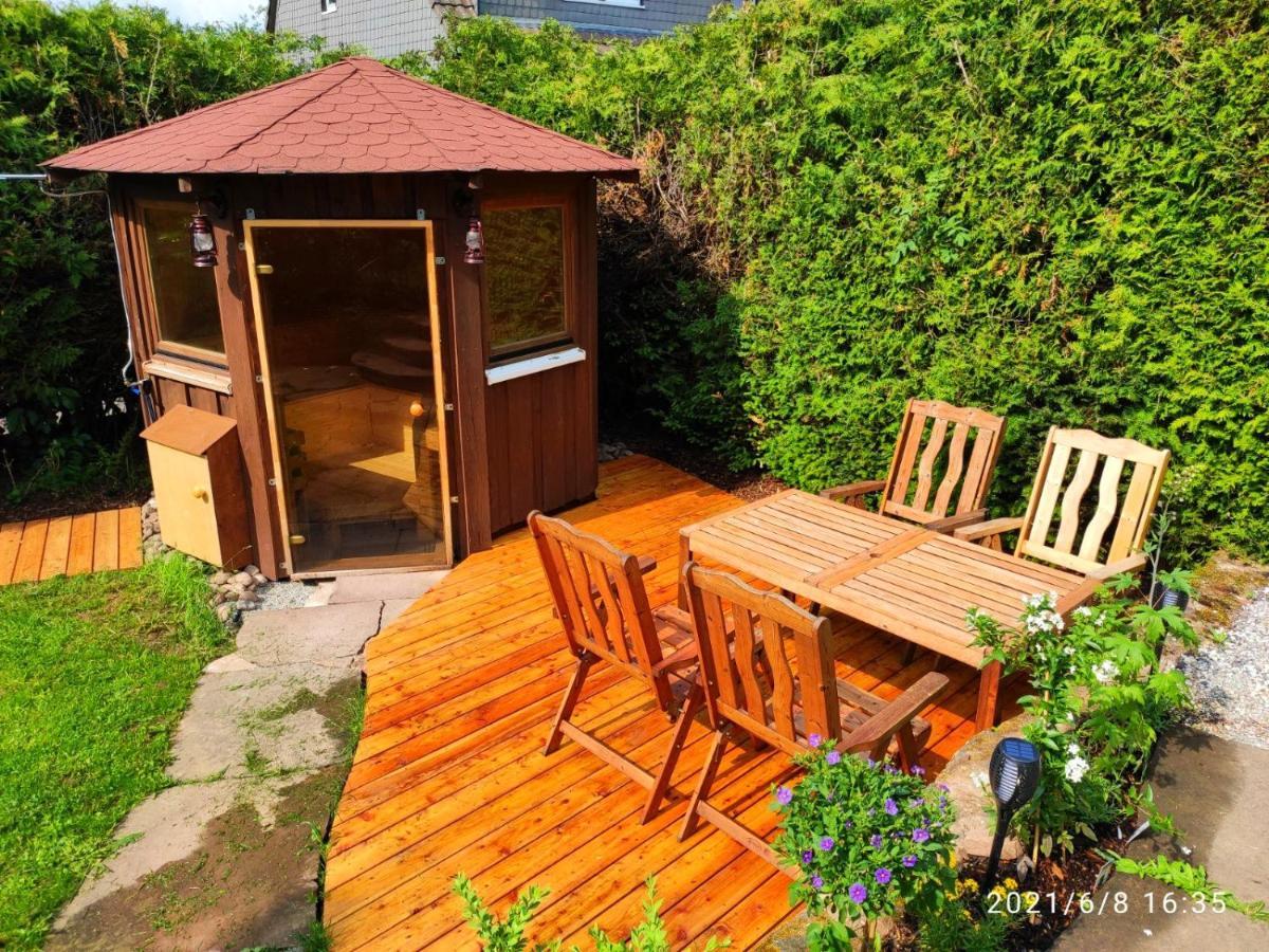 Ferienhaus Marre - Mit Grill, Feuerstelle Und Gartensauna Waldbrunn  Buitenkant foto
