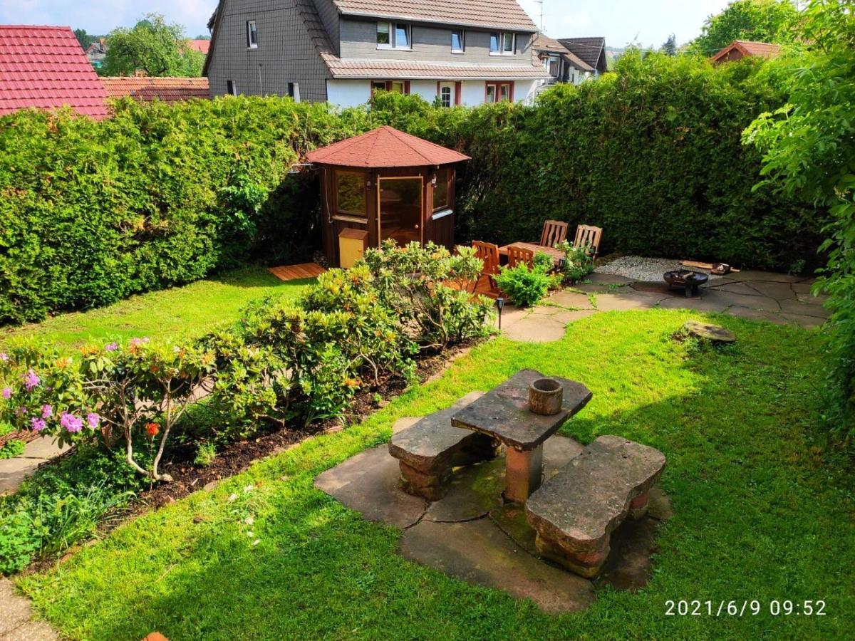 Ferienhaus Marre - Mit Grill, Feuerstelle Und Gartensauna Waldbrunn  Buitenkant foto